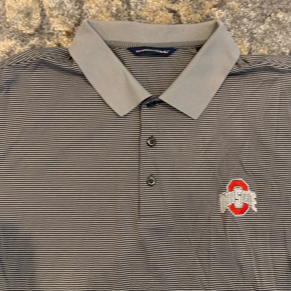 Ohio State Buckeyes OSU NCAA x Cutter & Buck DryTec‎ Polo Shirt Men's Size XL - Picture 3 of 6